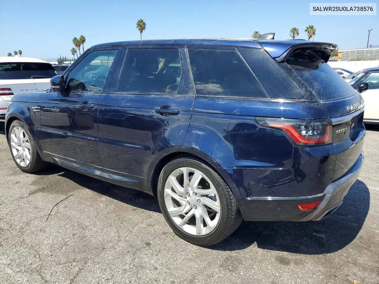 2020 LAND ROVER RANGE ROVER SPORT VIN SALWR2SU0LA738576 — фото 2
