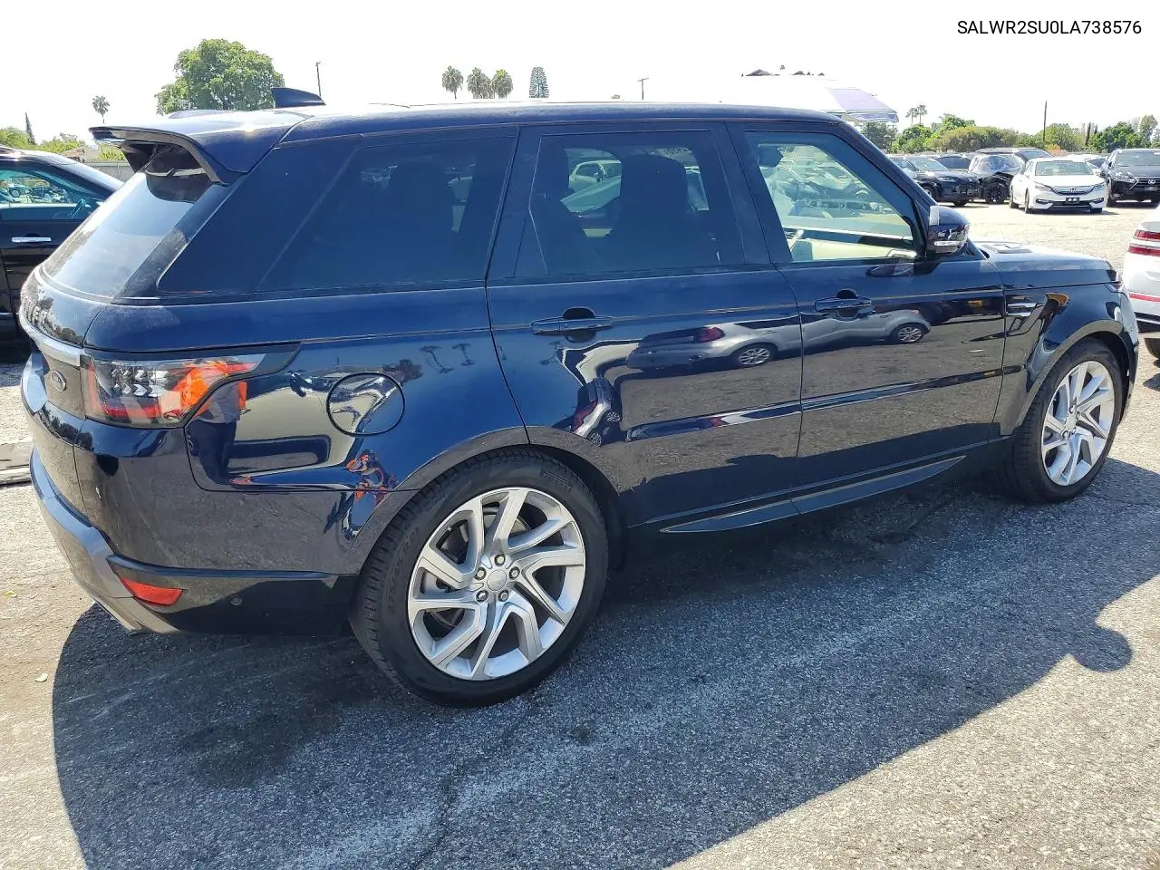 2020 LAND ROVER RANGE ROVER SPORT VIN SALWR2SU0LA738576 — фото 3