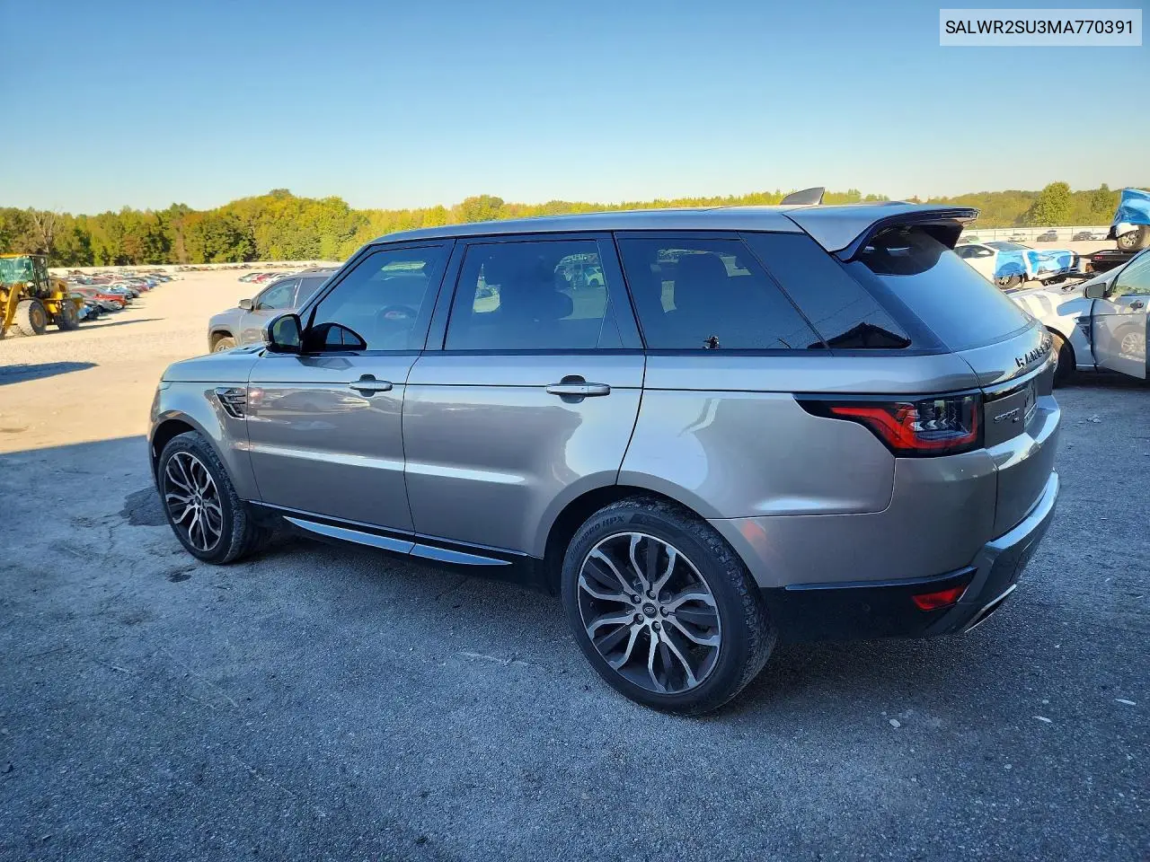 2021 LAND ROVER RANGE ROVER SPORT VIN SALWR2SU3MA770391 — фото 2