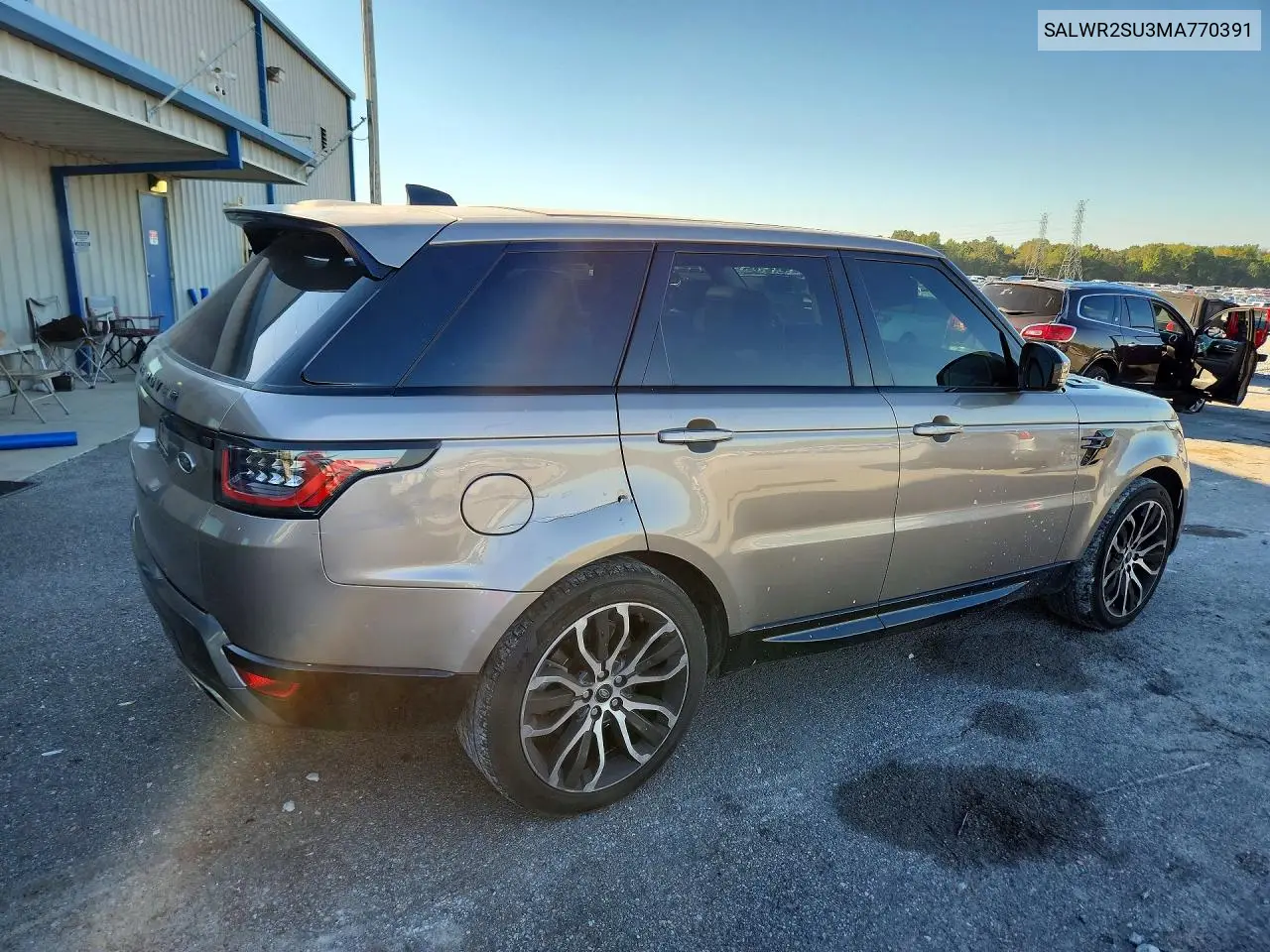 2021 LAND ROVER RANGE ROVER SPORT VIN SALWR2SU3MA770391 — фото 3