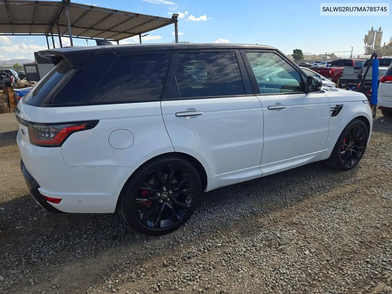 2021 LAND ROVER RANGE ROVER SPORT VIN SALWS2RU7MA785745 — фото 3