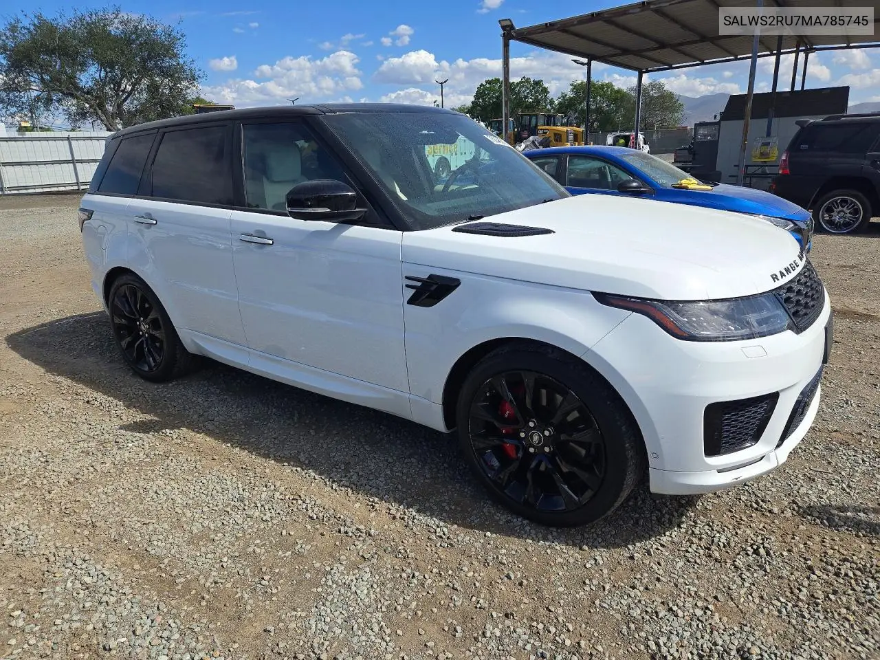 2021 LAND ROVER RANGE ROVER SPORT VIN SALWS2RU7MA785745 — фото 4
