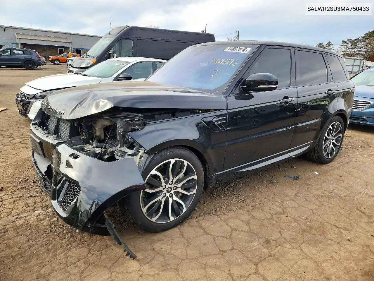 LAND ROVER RANGE ROVER SPORT 2021, VIN SALWR2SU3MA750433