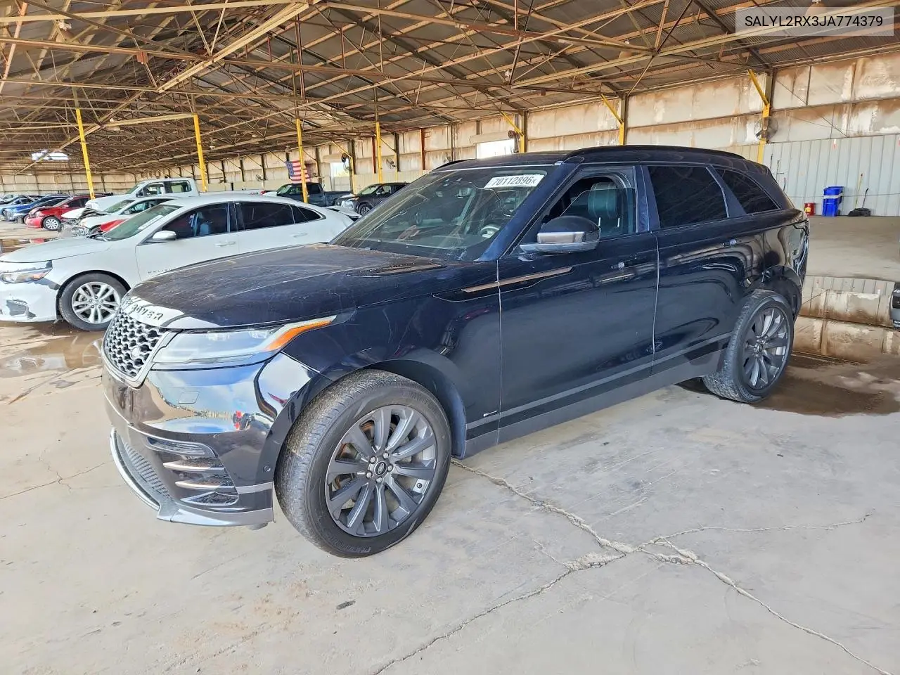 LAND ROVER RANGE ROVER VELAR 2018, VIN SALYL2RX3JA774379