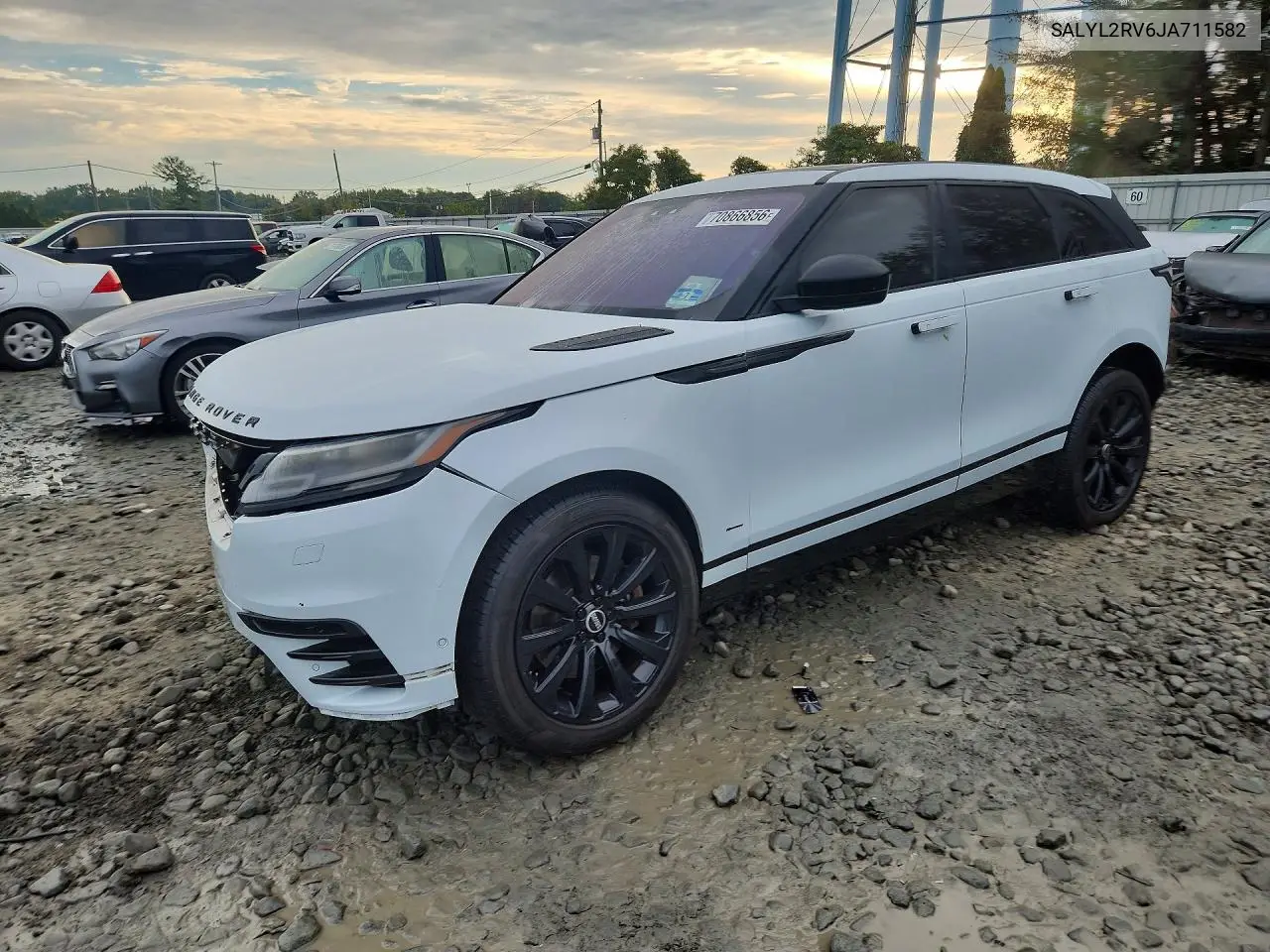 LAND ROVER RANGE ROVER VELAR 2018, VIN SALYL2RV6JA711582