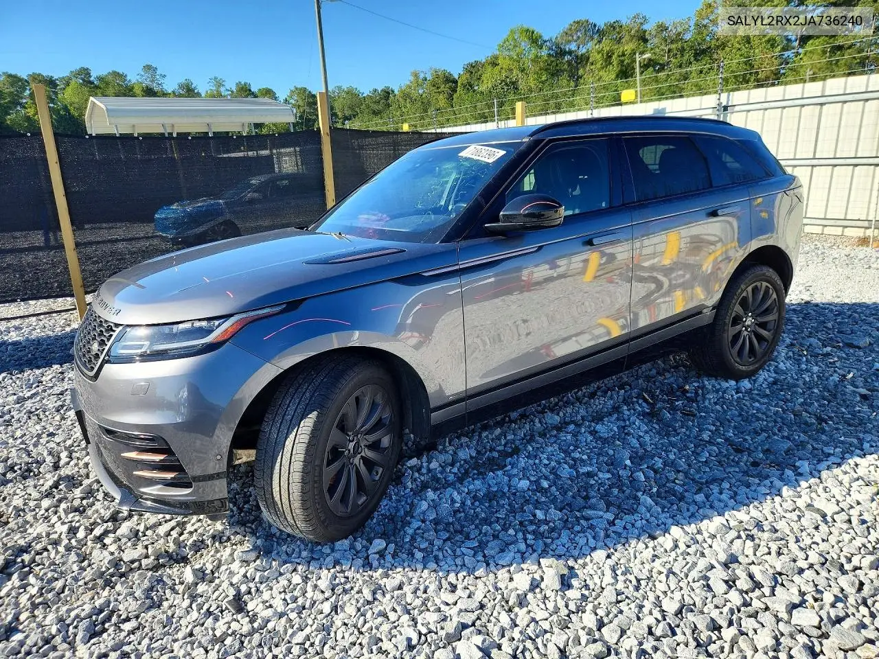 LAND ROVER RANGE ROVER VELAR 2018, VIN SALYL2RX2JA736240