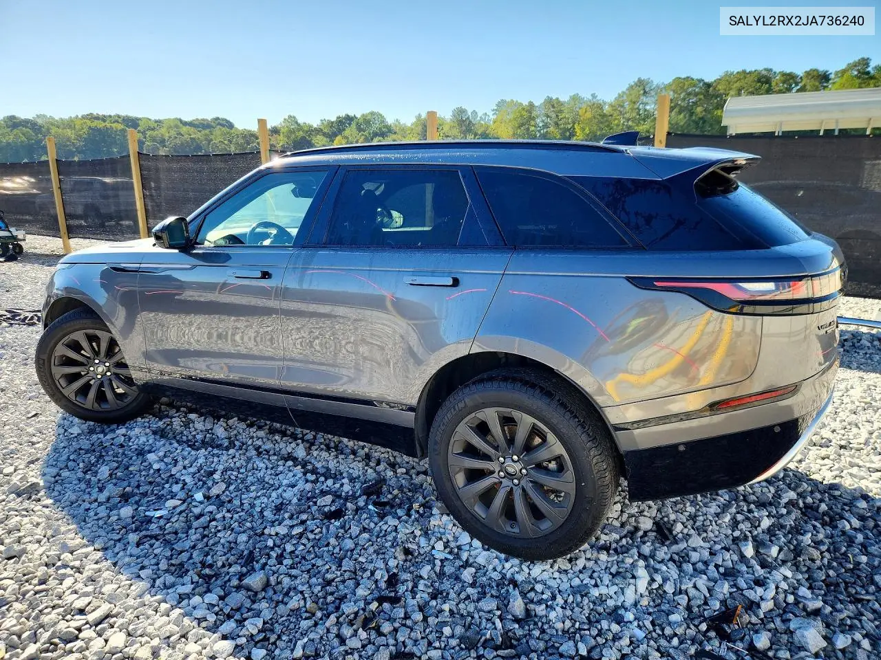 2018 LAND ROVER RANGE ROVER VELAR VIN SALYL2RX2JA736240 — фото 2