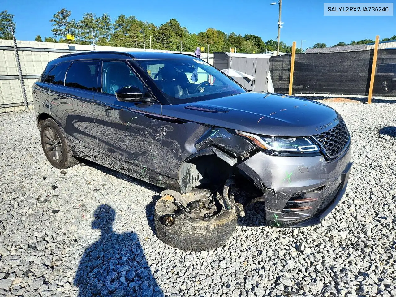 2018 LAND ROVER RANGE ROVER VELAR VIN SALYL2RX2JA736240 — фото 4