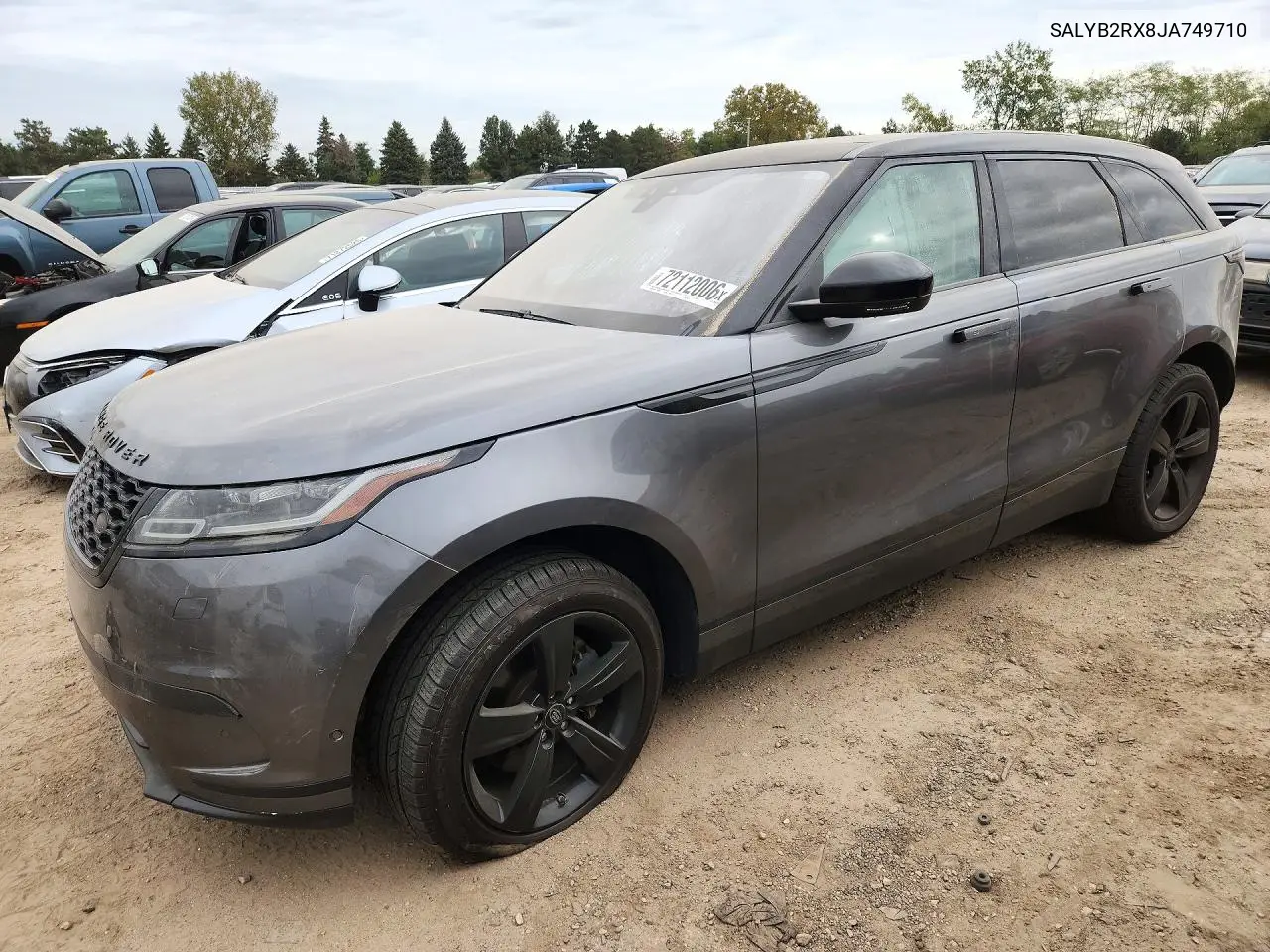 LAND ROVER RANGE ROVER VELAR 2018, VIN SALYB2RX8JA749710