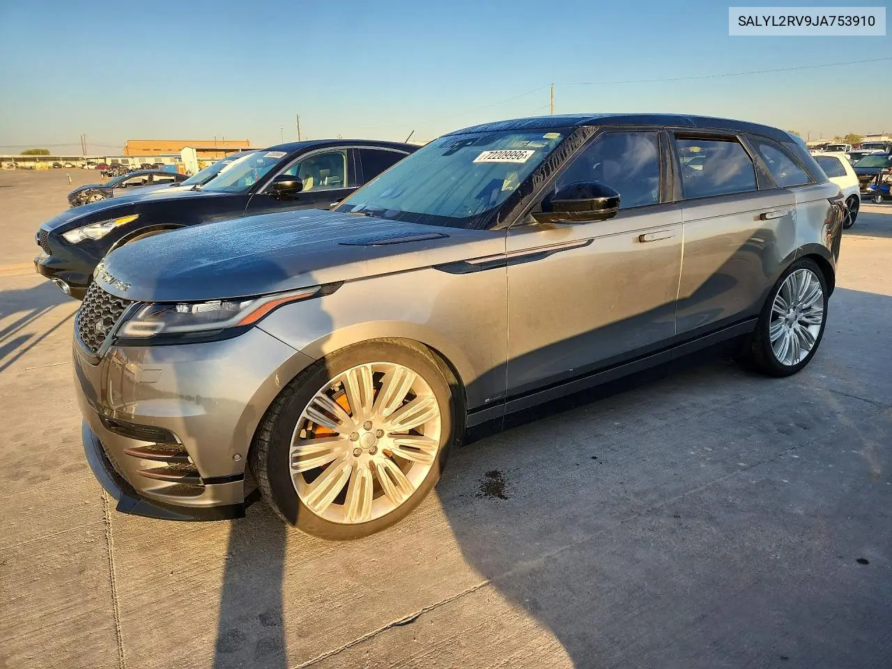 LAND ROVER RANGE ROVER VELAR 2018, VIN SALYL2RV9JA753910