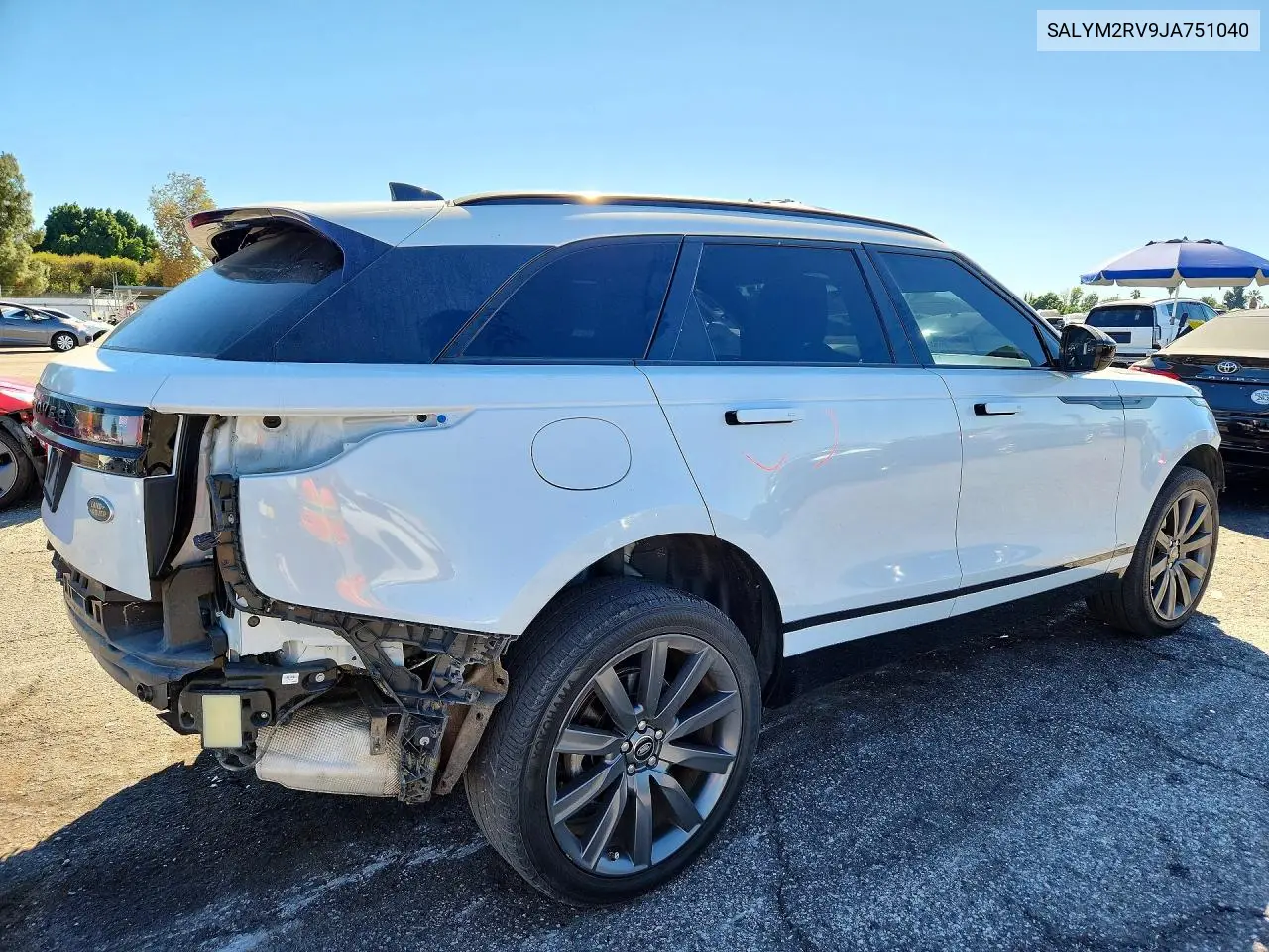 2018 LAND ROVER RANGE ROVER VELAR VIN SALYM2RV9JA751040 — фото 3