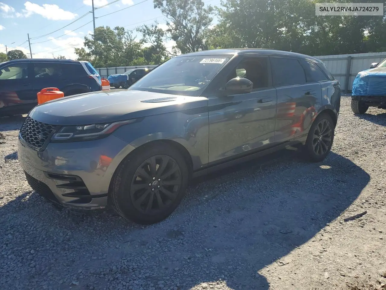 LAND ROVER RANGE ROVER VELAR 2018, VIN SALYL2RV4JA724279