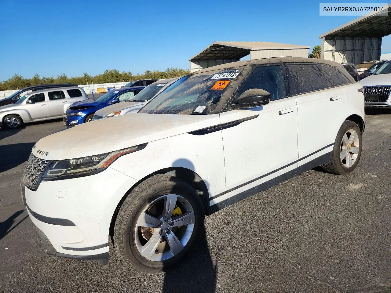 LAND ROVER RANGE ROVER VELAR 2018, VIN SALYB2RX0JA725014