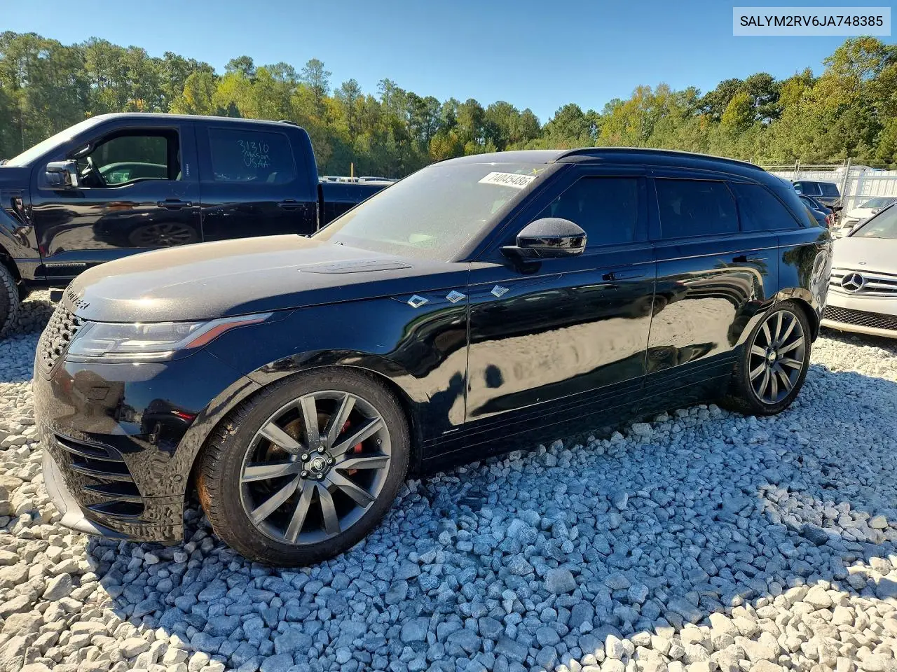 LAND ROVER RANGE ROVER VELAR 2018, VIN SALYM2RV6JA748385