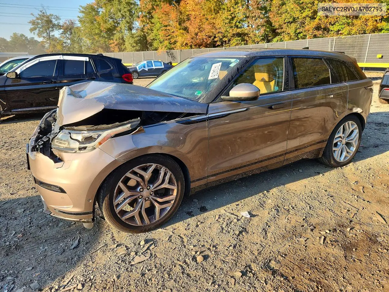 LAND ROVER RANGE ROVER VELAR 2018, VIN SALYC2RV0JA702795