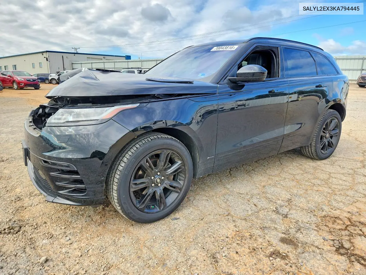 LAND ROVER RANGE ROVER VELAR 2019, VIN SALYL2EX3KA794445