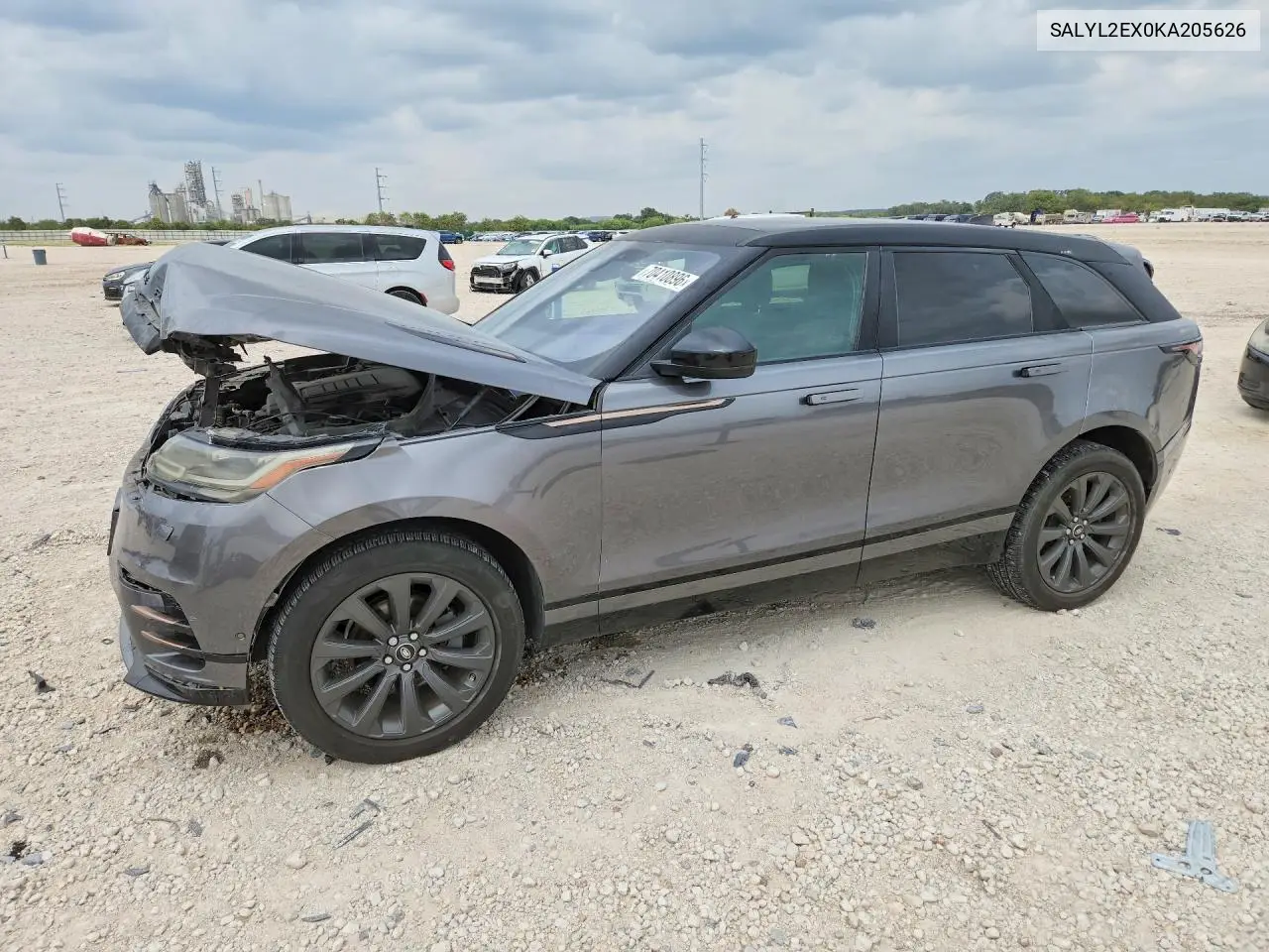 LAND ROVER RANGE ROVER VELAR 2019, VIN SALYL2EX0KA205626