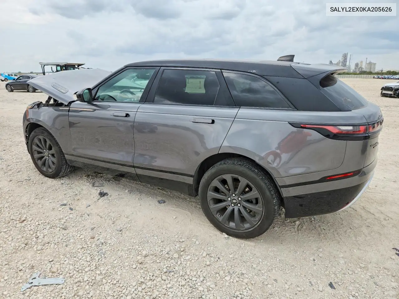 2019 LAND ROVER RANGE ROVER VELAR VIN SALYL2EX0KA205626 — фото 2