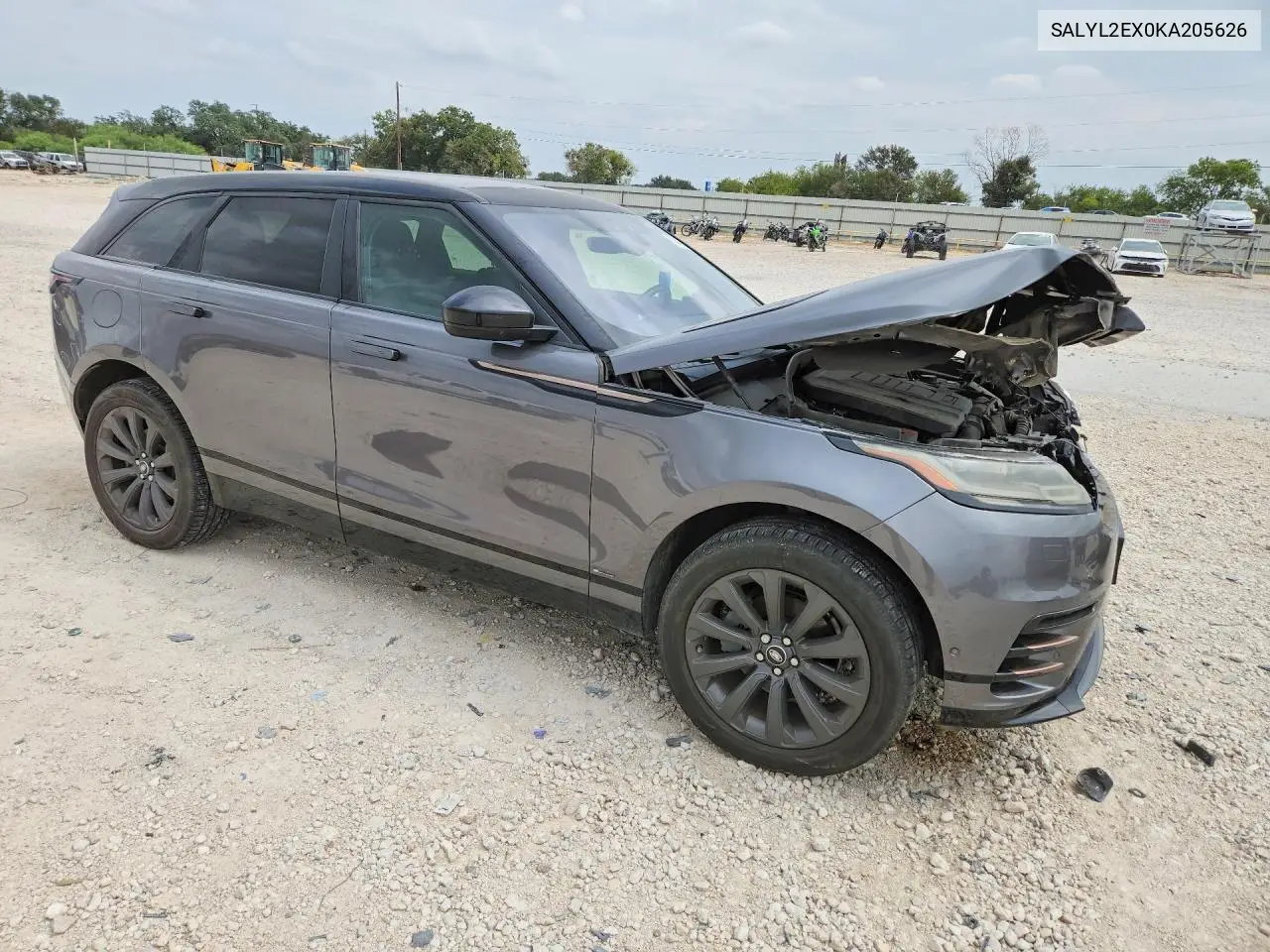 2019 LAND ROVER RANGE ROVER VELAR VIN SALYL2EX0KA205626 — фото 4