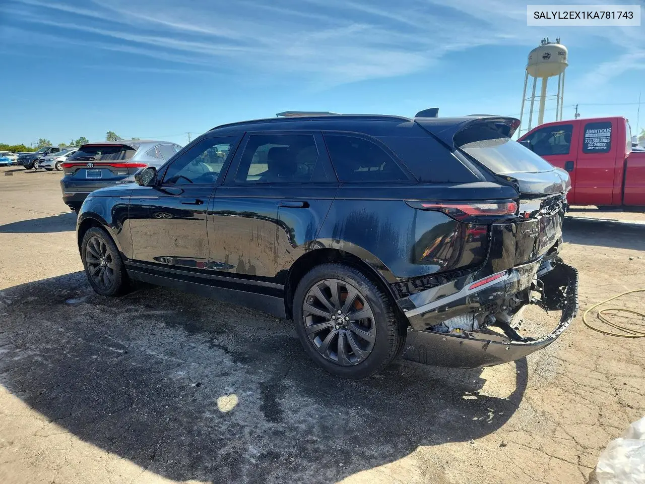 2019 LAND ROVER RANGE ROVER VELAR VIN SALYL2EX1KA781743 — фото 2