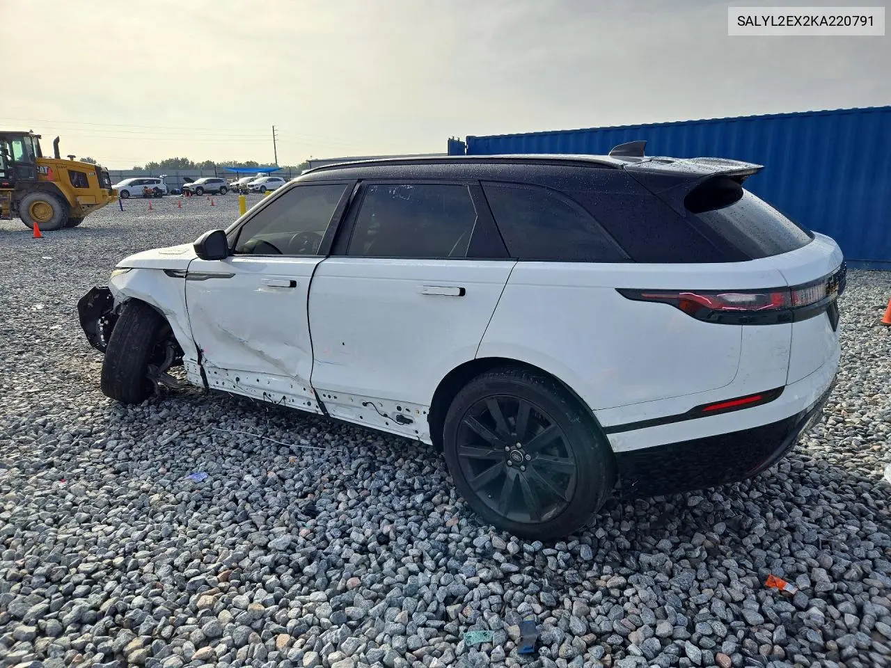 2019 LAND ROVER RANGE ROVER VELAR VIN SALYL2EX2KA220791 — фото 2