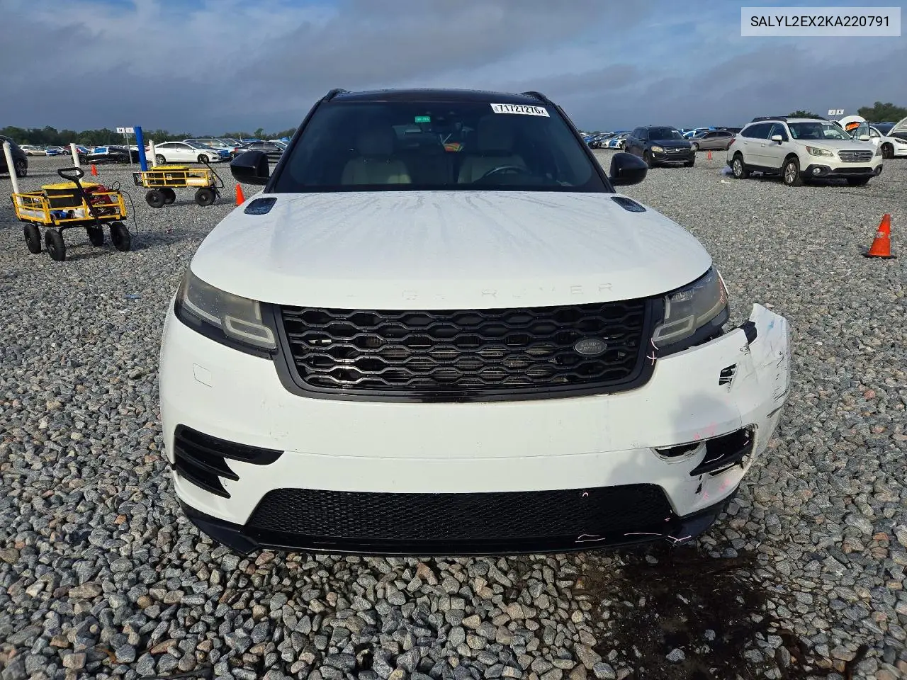 2019 LAND ROVER RANGE ROVER VELAR VIN SALYL2EX2KA220791 — фото 5