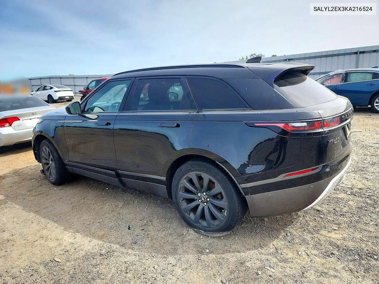 2019 LAND ROVER RANGE ROVER VELAR VIN SALYL2EX3KA216524 — фото 2