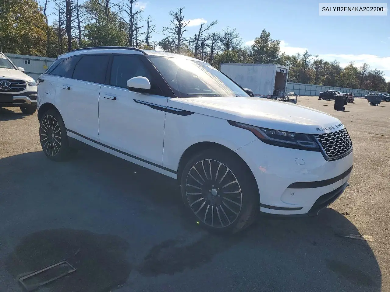2019 LAND ROVER RANGE ROVER VELAR VIN SALYB2EN4KA202200 — фото 4