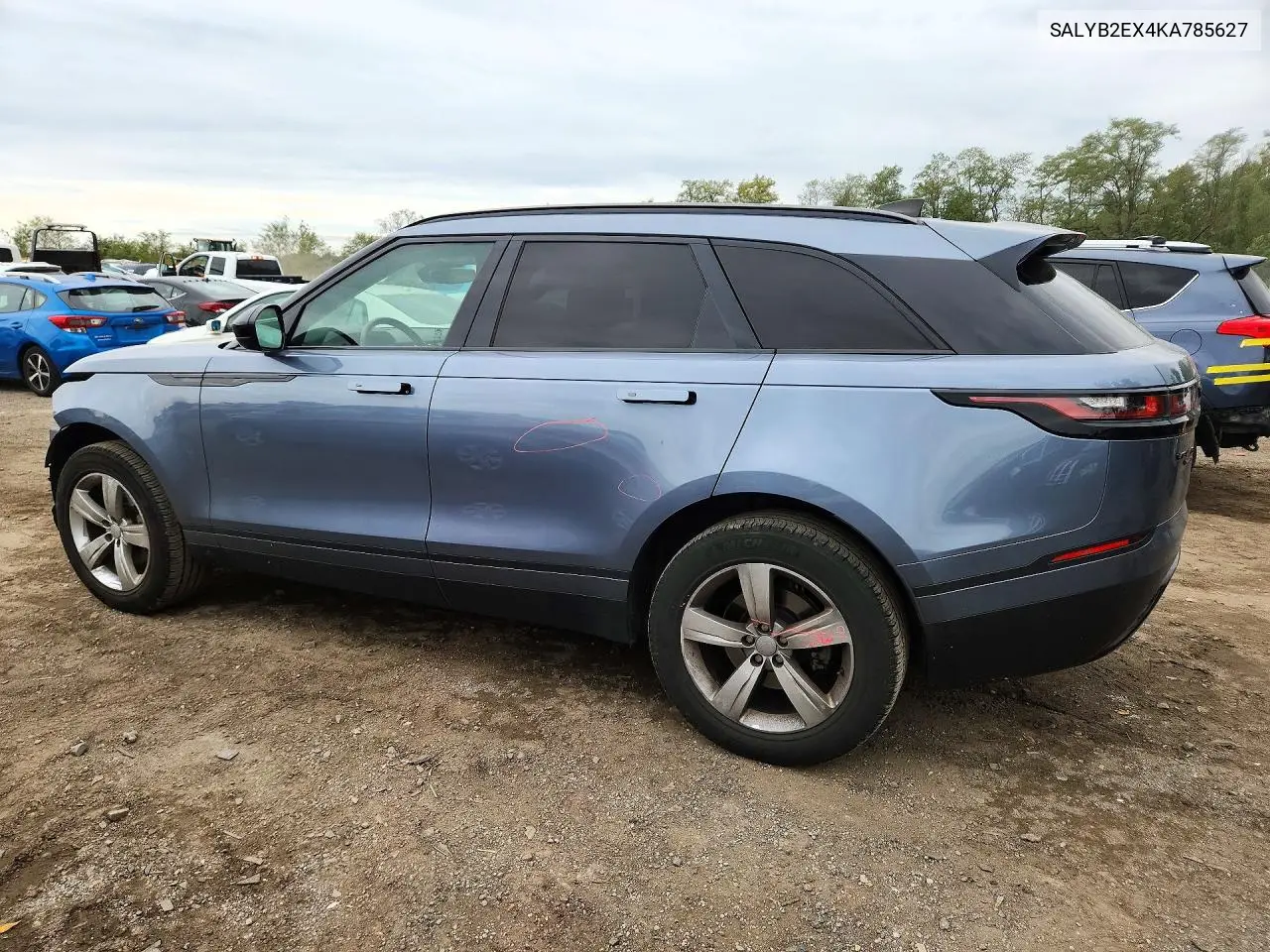 2019 LAND ROVER RANGE ROVER VELAR VIN SALYB2EX4KA785627 — фото 2