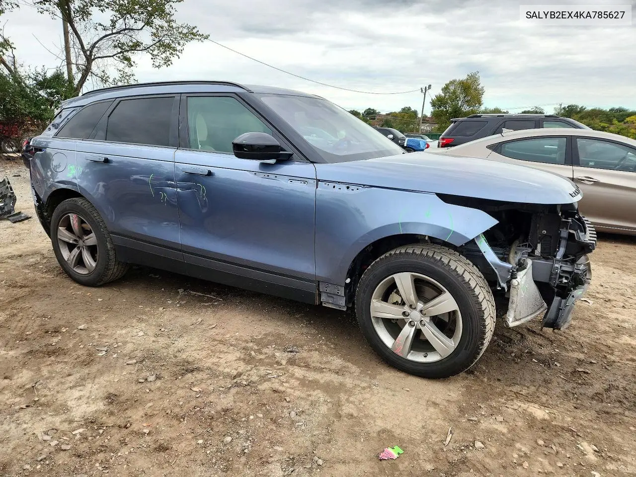 2019 LAND ROVER RANGE ROVER VELAR VIN SALYB2EX4KA785627 — фото 4