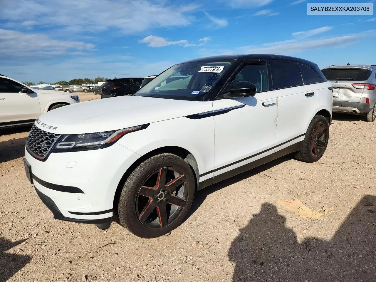 LAND ROVER RANGE ROVER VELAR 2019, VIN SALYB2EXXKA203708