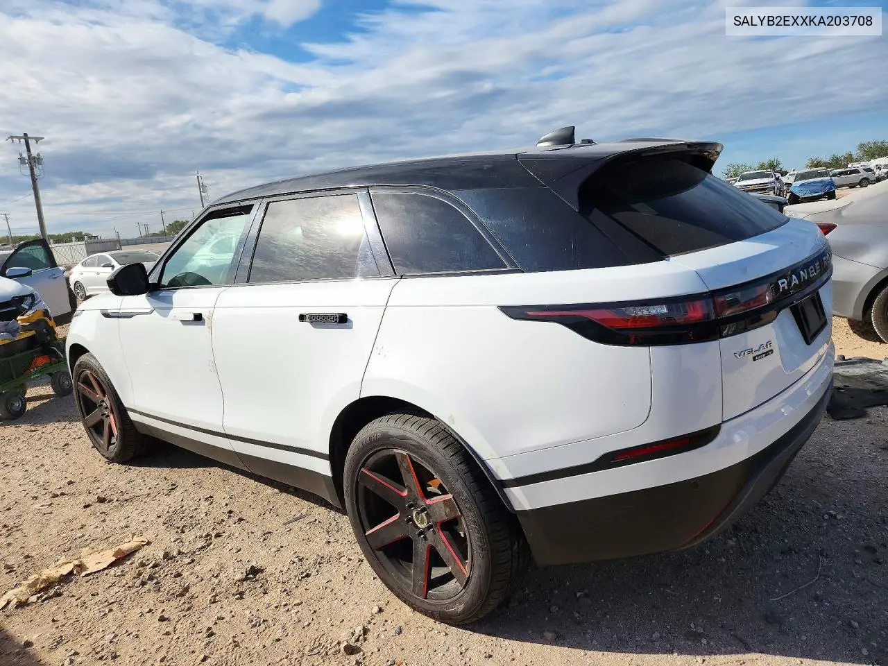 2019 LAND ROVER RANGE ROVER VELAR VIN SALYB2EXXKA203708 — фото 2