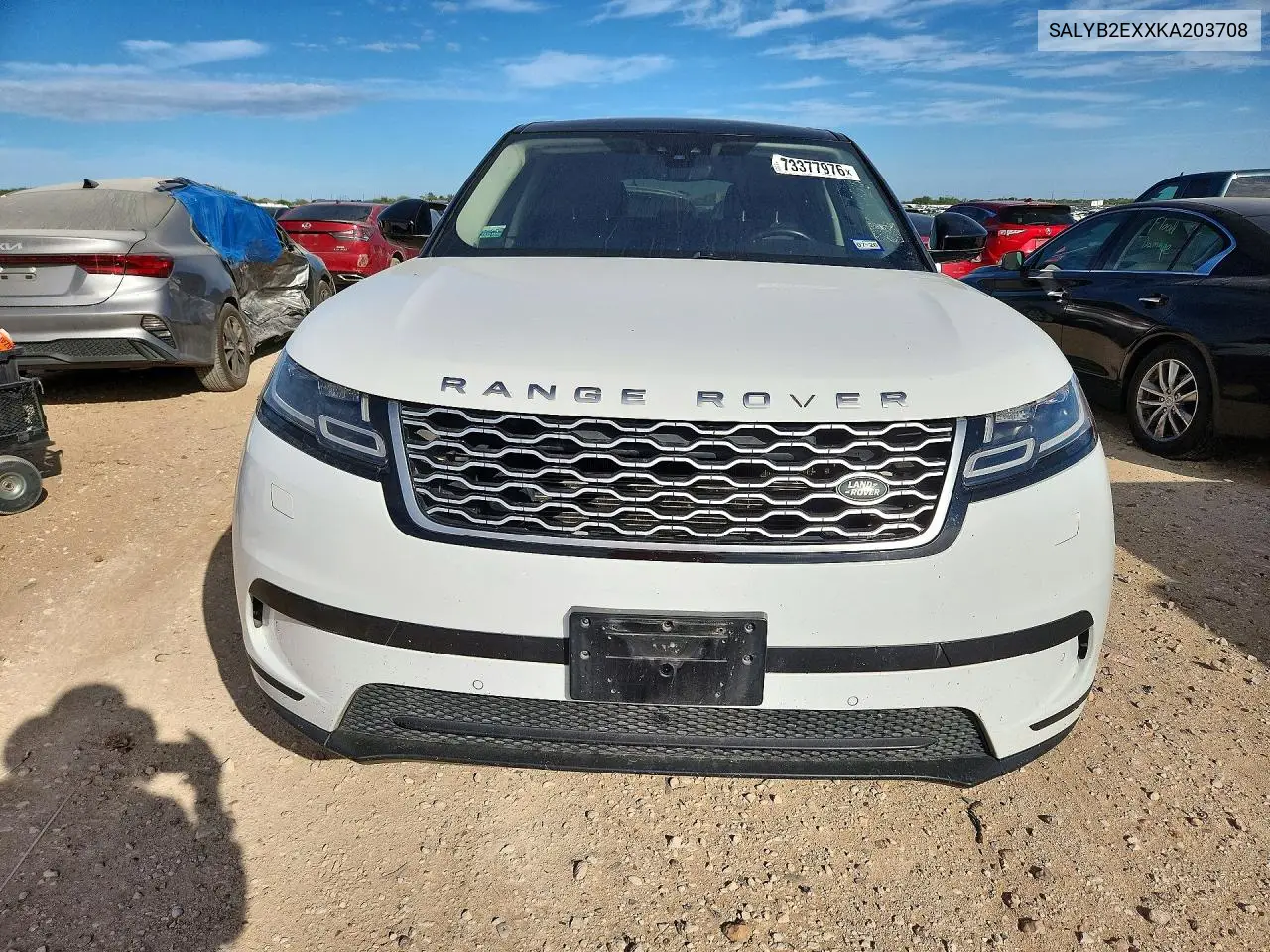 2019 LAND ROVER RANGE ROVER VELAR VIN SALYB2EXXKA203708 — фото 5