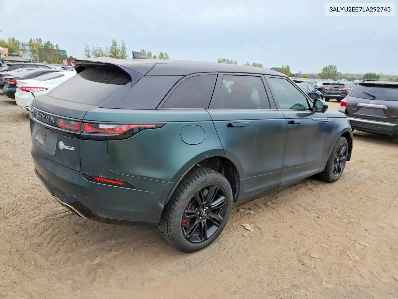 2020 LAND ROVER RANGE ROVER VELAR VIN SALYU2EE7LA292745 — фото 3