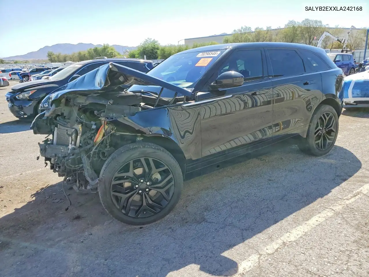 LAND ROVER RANGE ROVER VELAR 2020, VIN SALYB2EXXLA242168