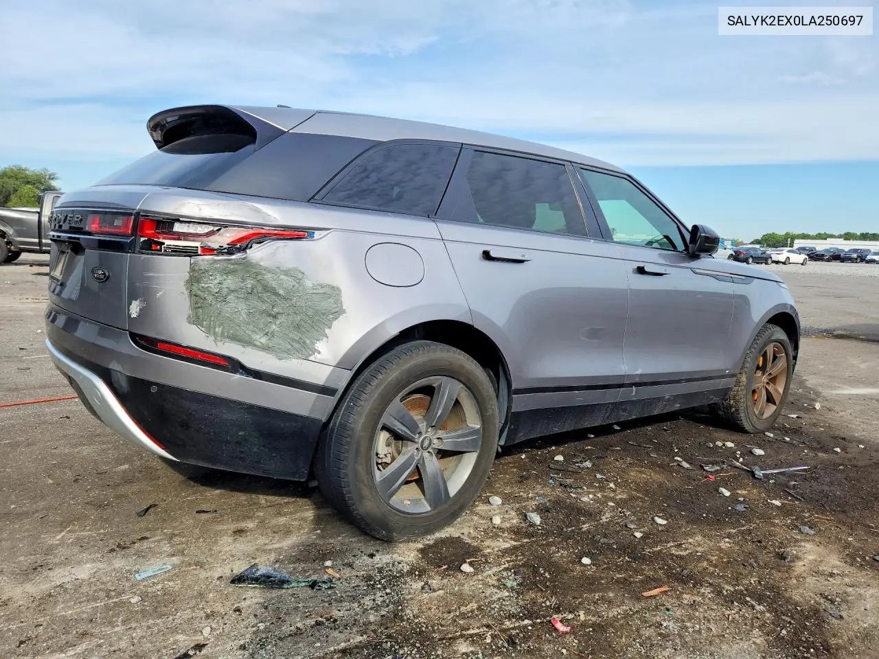 2020 LAND ROVER RANGE ROVER VELAR VIN SALYK2EX0LA250697 — фото 3