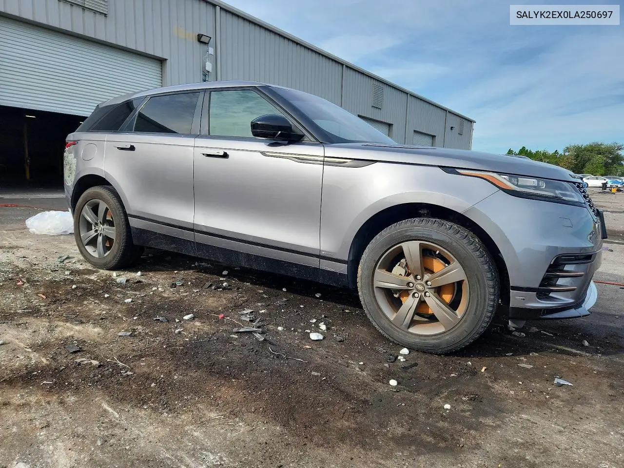 2020 LAND ROVER RANGE ROVER VELAR VIN SALYK2EX0LA250697 — фото 4