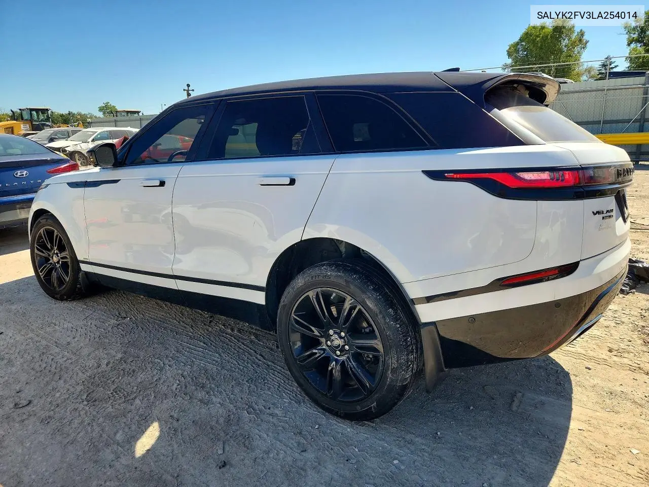 2020 LAND ROVER RANGE ROVER VELAR VIN SALYK2FV3LA254014 — фото 2