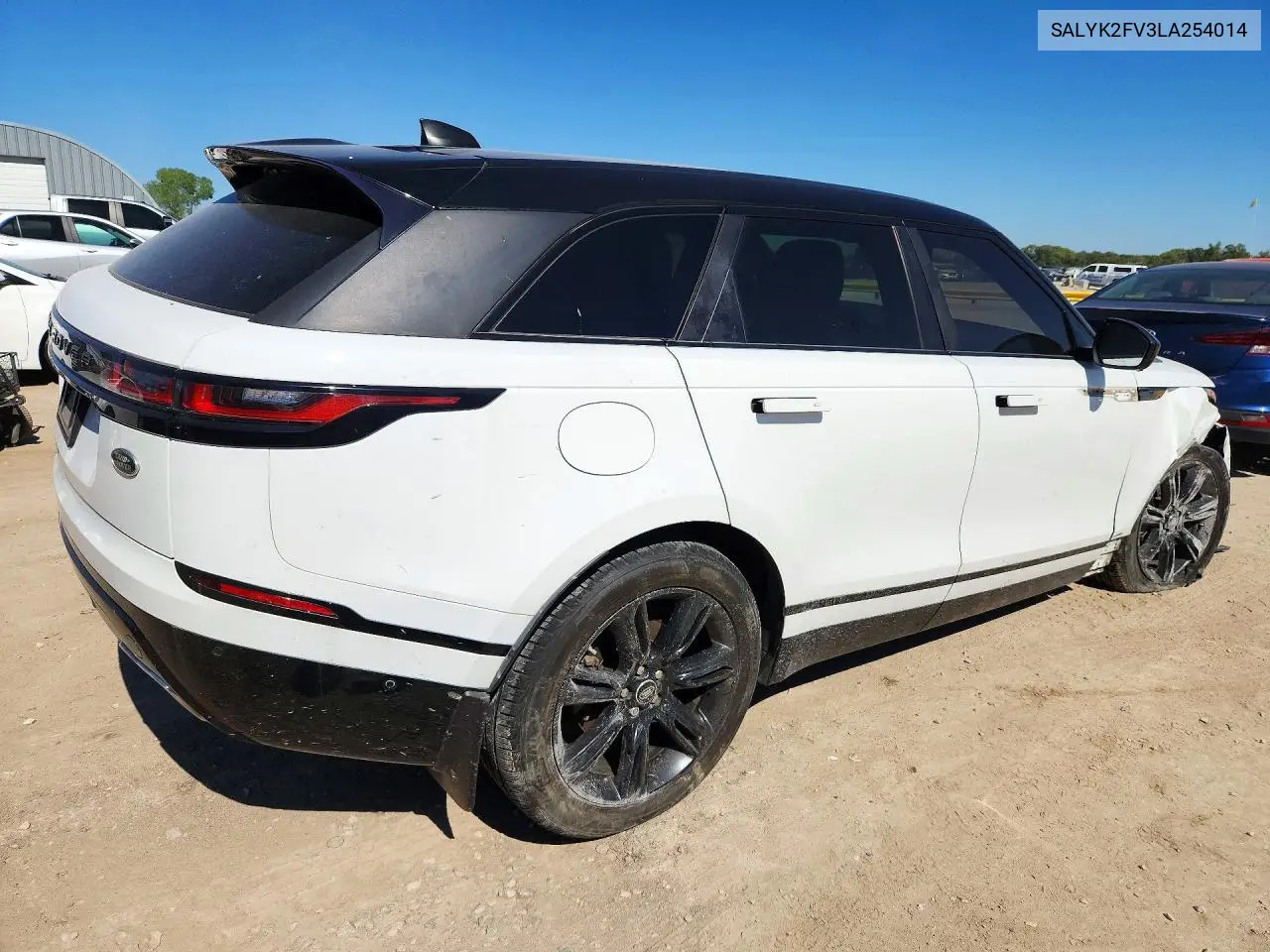 2020 LAND ROVER RANGE ROVER VELAR VIN SALYK2FV3LA254014 — фото 3