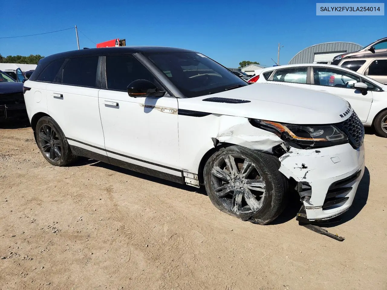2020 LAND ROVER RANGE ROVER VELAR VIN SALYK2FV3LA254014 — фото 4