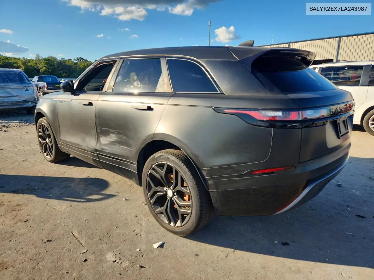 2020 LAND ROVER RANGE ROVER VELAR VIN SALYK2EX7LA243987 — фото 2