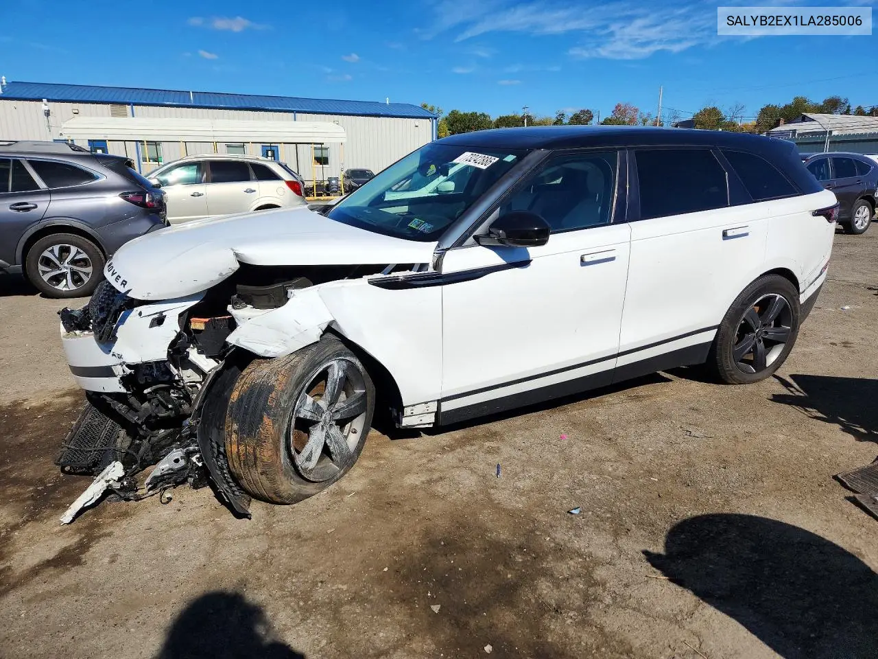 LAND ROVER RANGE ROVER VELAR 2020, VIN SALYB2EX1LA285006