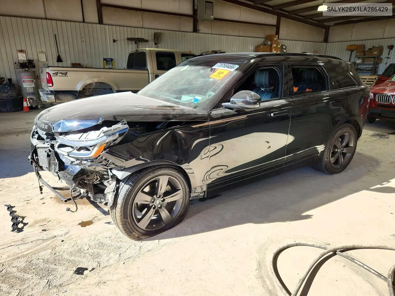 LAND ROVER RANGE ROVER VELAR 2020, VIN SALYK2EX1LA286429