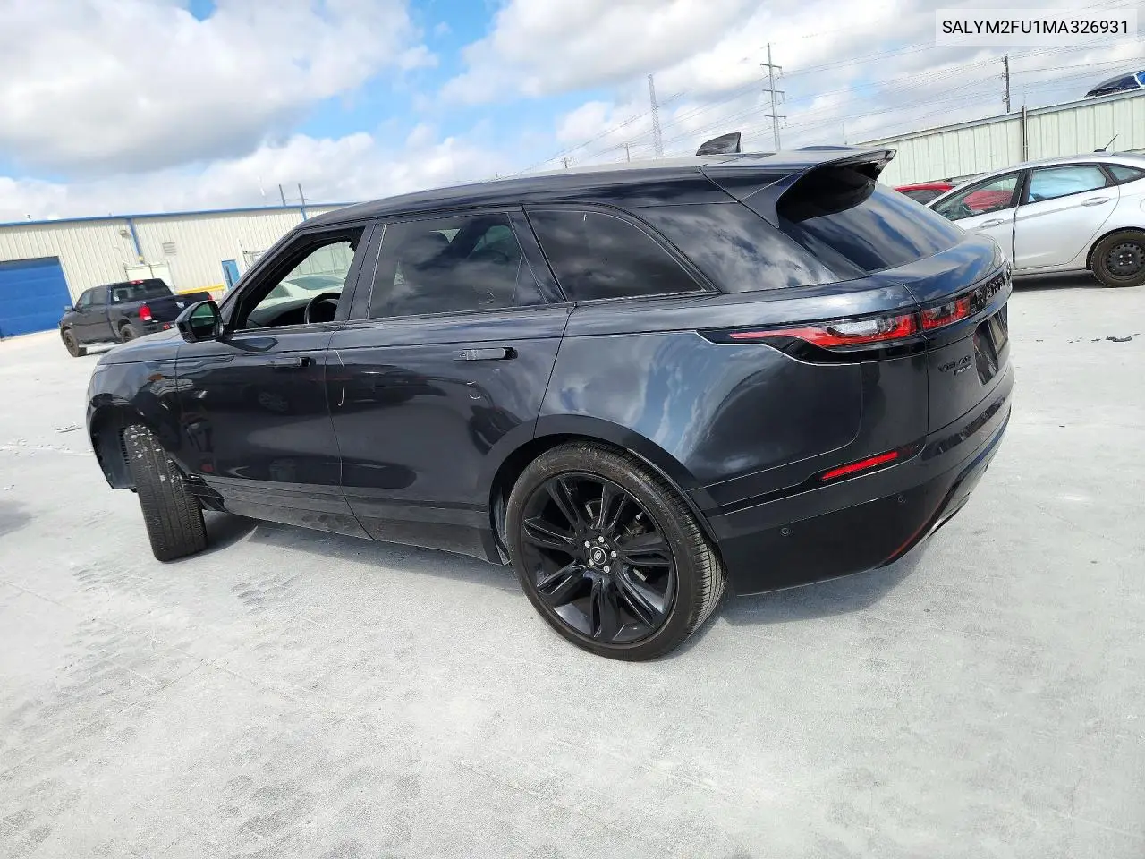 2021 LAND ROVER RANGE ROVER VELAR VIN SALYM2FU1MA326931 — фото 2