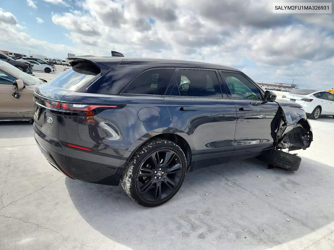2021 LAND ROVER RANGE ROVER VELAR VIN SALYM2FU1MA326931 — фото 3
