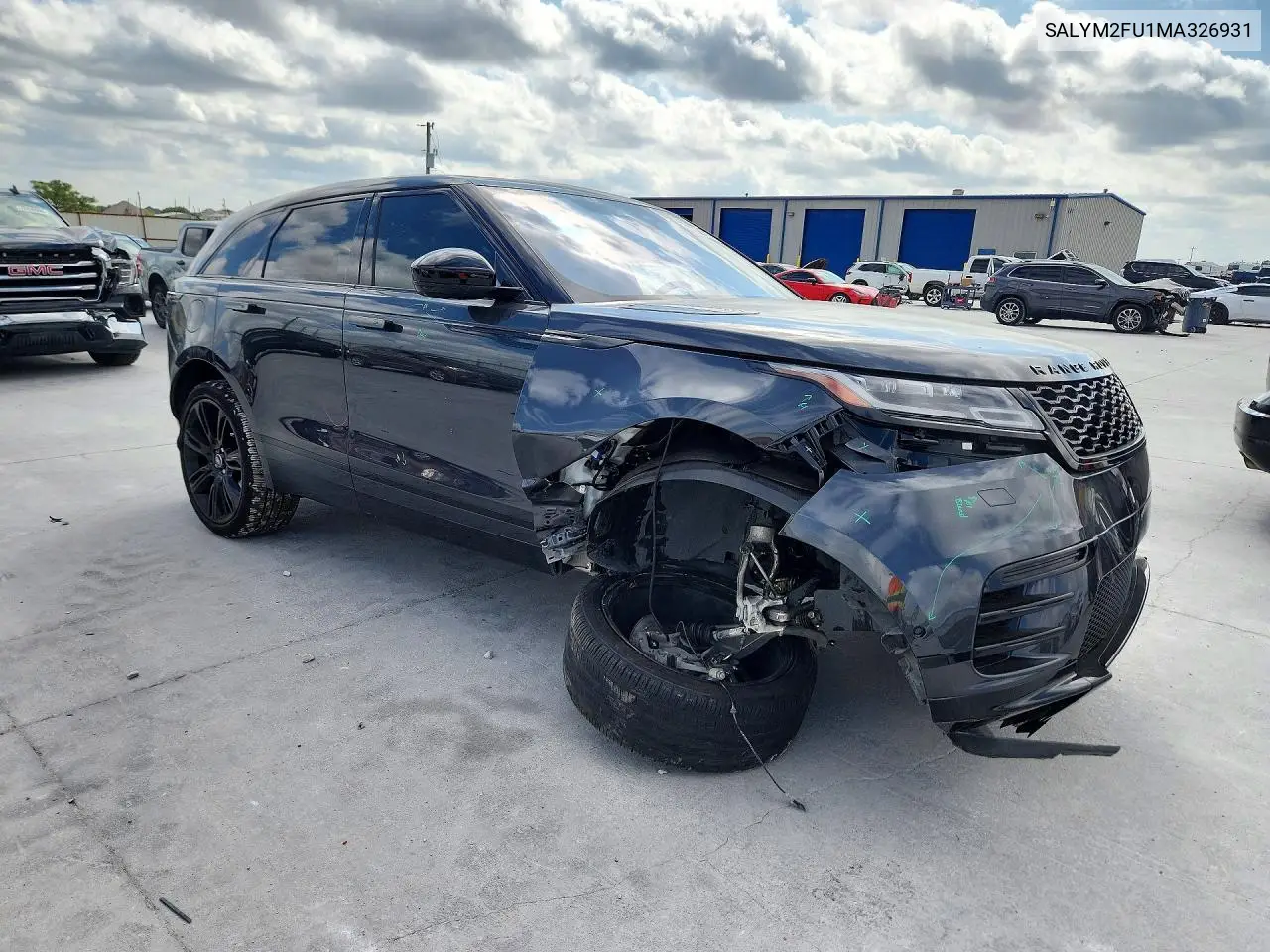 2021 LAND ROVER RANGE ROVER VELAR VIN SALYM2FU1MA326931 — фото 4