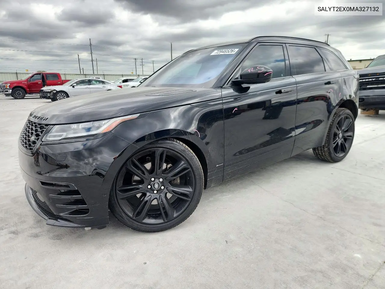 LAND ROVER RANGE ROVER VELAR 2021, VIN SALYT2EX0MA327132