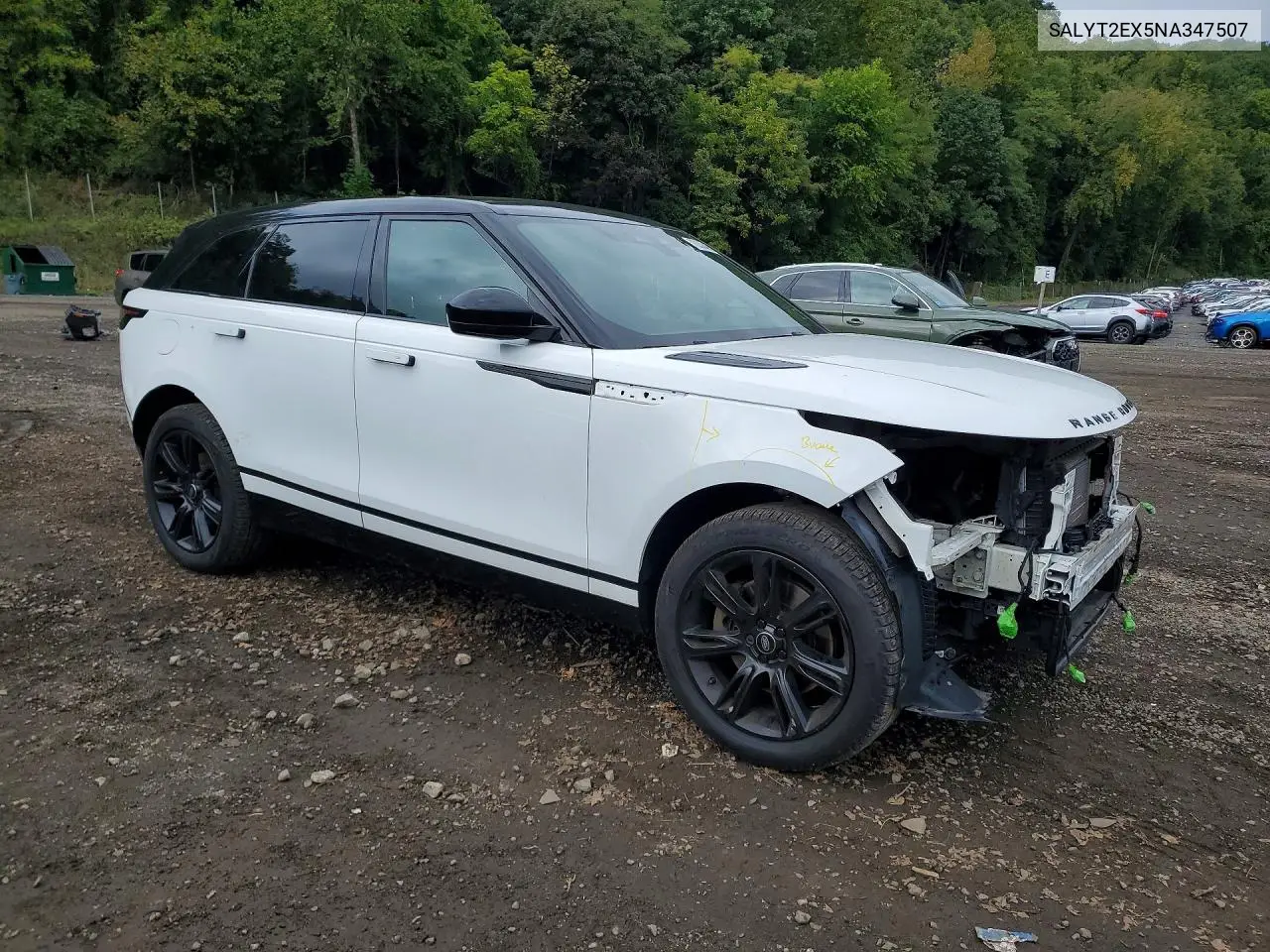 2022 LAND ROVER RANGE ROVER VELAR VIN SALYT2EX5NA347507 — фото 4