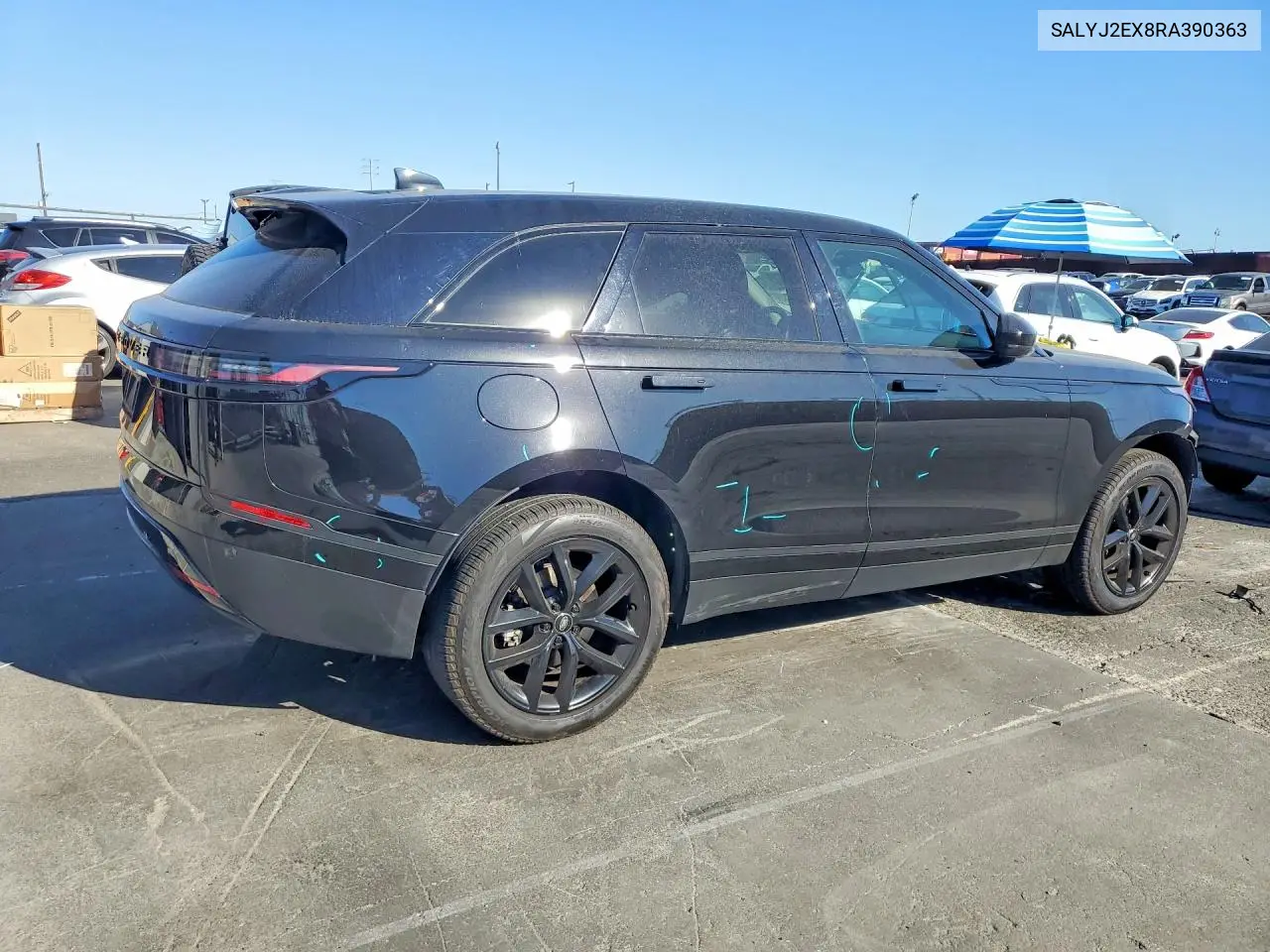 2024 LAND ROVER RANGE ROVER VELAR VIN SALYJ2EX8RA390363 — фото 3