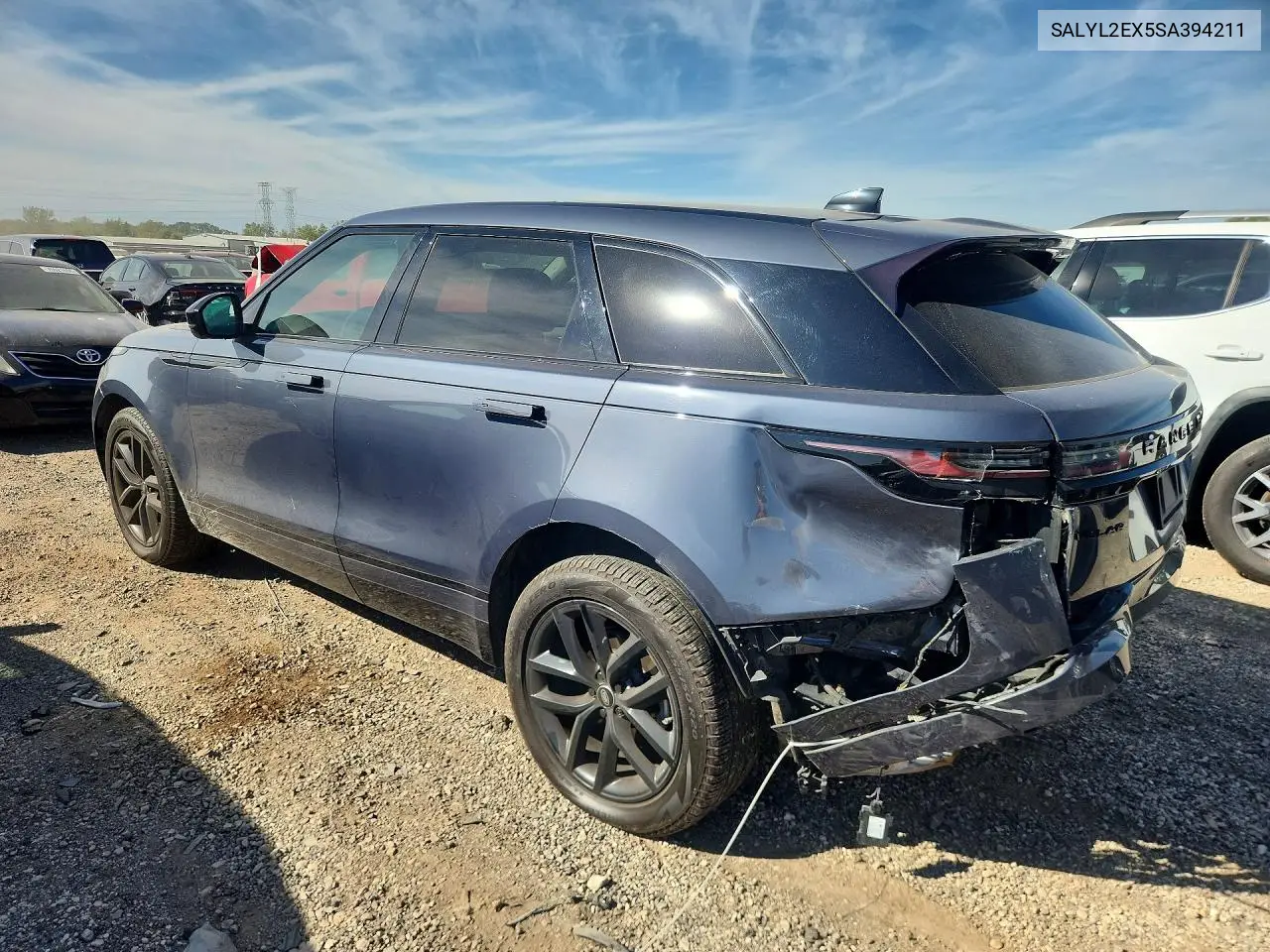2025 LAND ROVER RANGE ROVER VELAR VIN SALYL2EX5SA394211 — фото 2